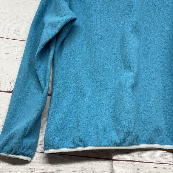 Patagonia Worn Wear Micro D Snap-T Fleece Sweatshirt Blue Size L - Picture 12 of 12